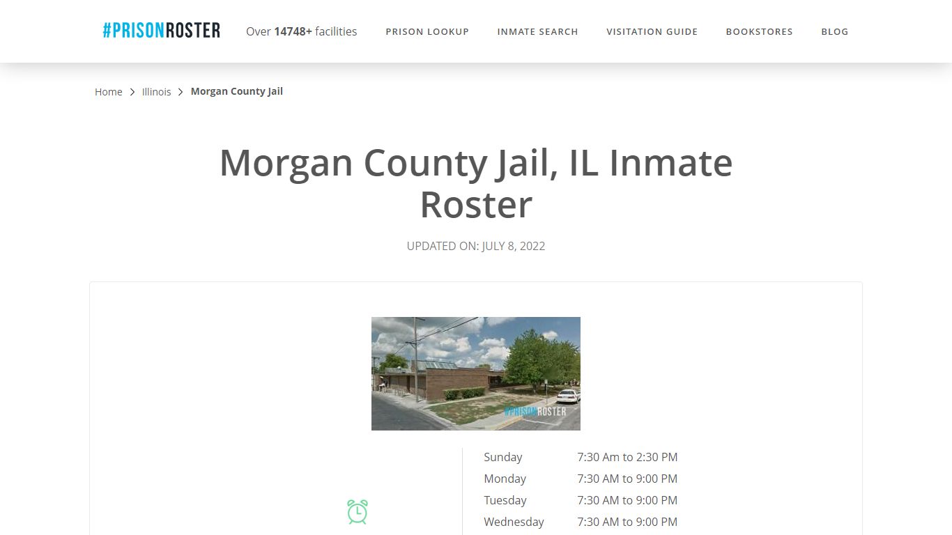 Morgan County Jail, IL Inmate Roster - Inmate Locator